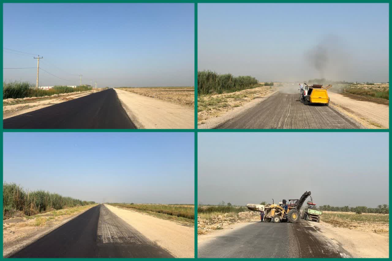 تعهد اجتماعی نیشکر در مسیر توسعه منطقه؛ بهسازی محور حیاتی شعیبیه کلید خورد