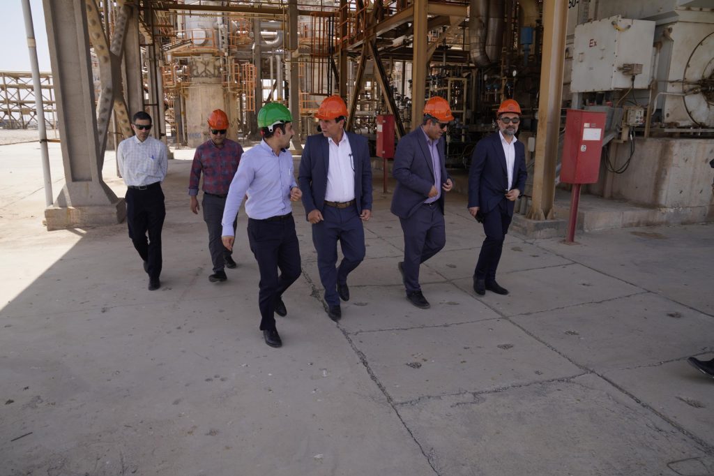 بازدید هیأت نظارت بر صادرات و مبادلات نفتی از شرکت پالایش گاز هویزه خلیج‌فارس