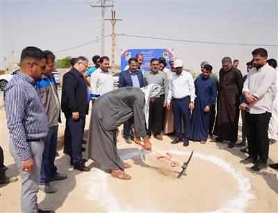با حضور نماینده مردم اهواز در مجلس آغاز یک پروژه عمرانی نفت و گاز مارون در حوزه مسئولیت های اجتماعی