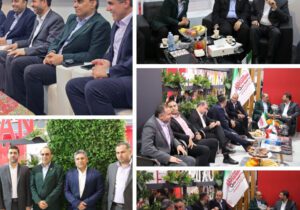 بازدید نماینده مردم اهواز از غرفه شرکت فولاد اکسین خوزستان و شرکتهای فولادی استان در نمایشگاه فولاد ۱۴۰۴