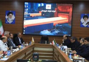 نشست مدیرعامل شرکت فولاد خوزستان با مدیرعامل برق منطقه‌ای استان