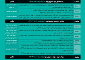 حضور هدفمند فولاد خوزستان در سمپوزیوم فولاد ۱۴۰۴