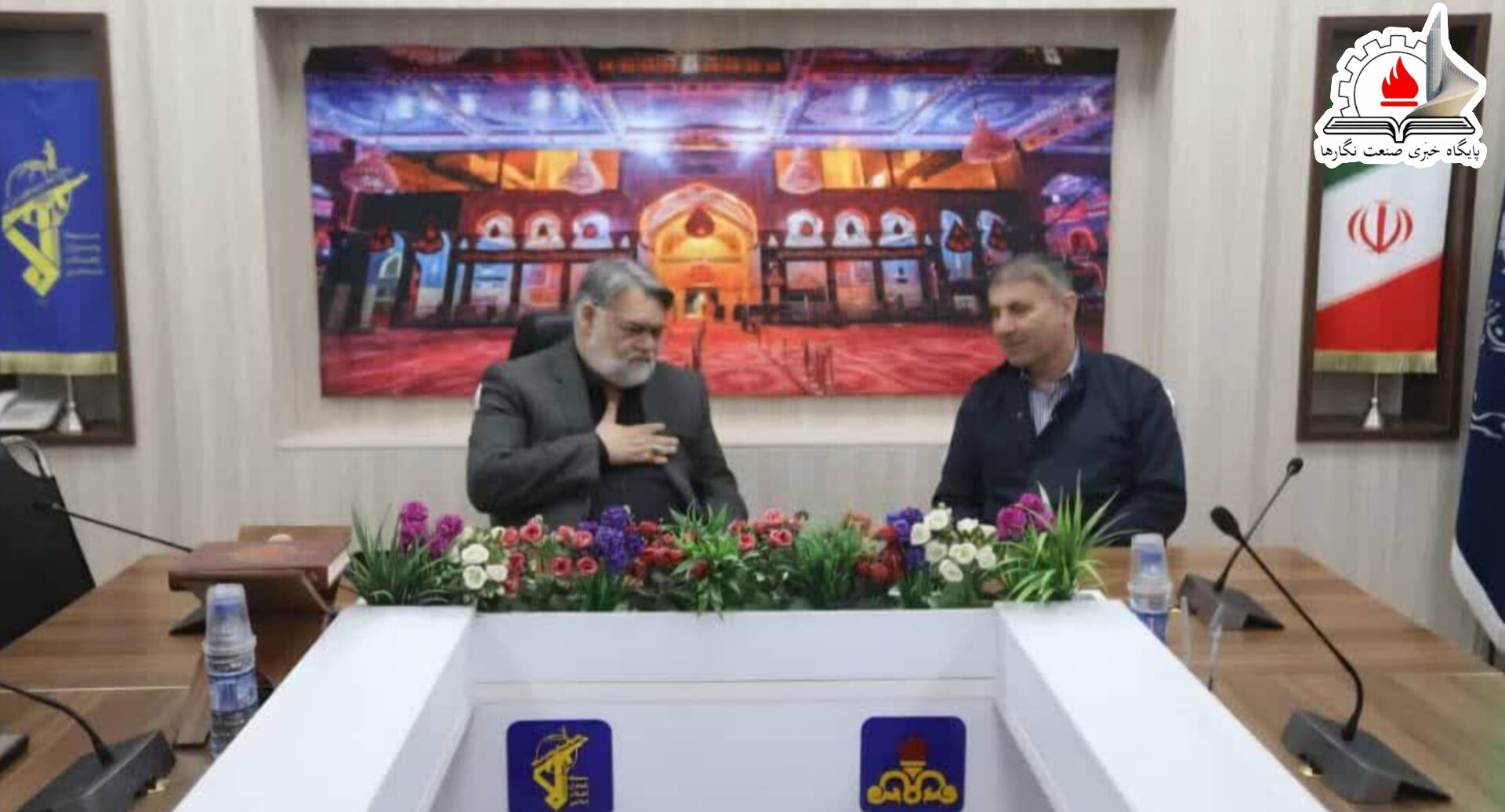 دیدار مدیر عامل نفت و گاز مارون با فرمانده مرکز بسیج شهید تندگویان