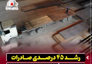 رشد ۴۵ درصدی صادرات در شرکت فولاد اکسین خوزستان