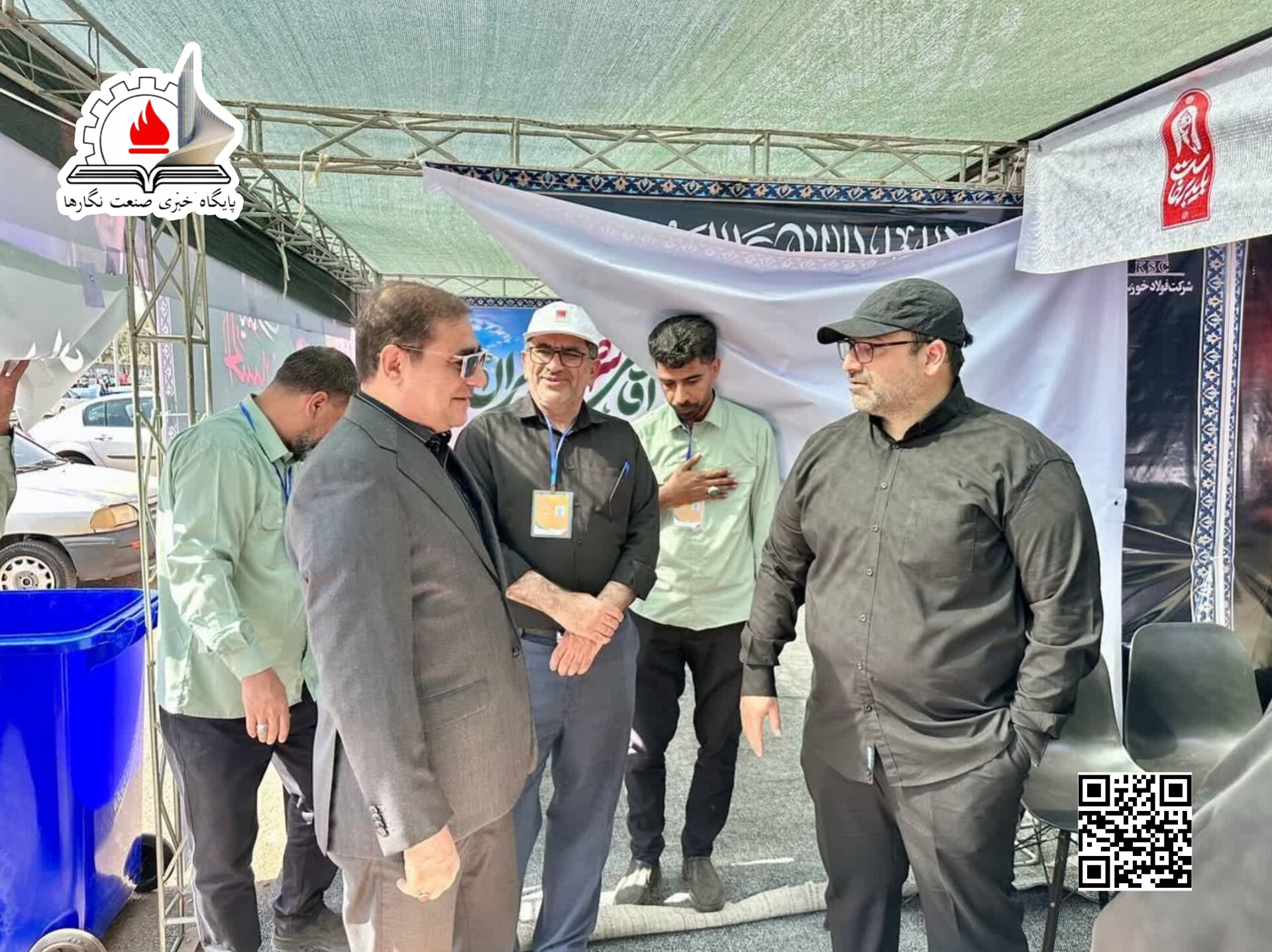 بازدید میدانی مدیرعامل گروه فولاد خوزستان از موکب شهدای شرکت در پایتخت